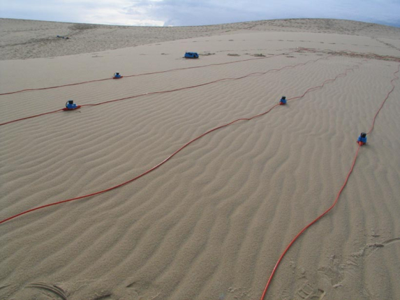 428XL on sand dune