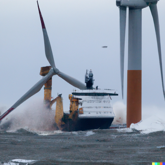 offshore marine vessel crashing